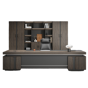 Conjunto de Silla de Oficina para Jefe, Supervisor, Ejecutivo, Escritorio de Lujo Ligero, Minimalista, Moderno, Nivel E0 - Product Image 3