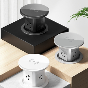 Klass ปลั๊<span class=keywords><strong>ก</strong></span>อเนกประสงค์4หัวปลั๊กไฮดรอลิกสปริงประชุมโต๊ะซ็อ<span class=keywords><strong>ก</strong></span>เก็ตป๊อปอัพ - Product Image 3