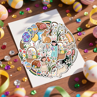 Lapin conception résistant aux UV auto-adhésif en vinyle PVC autocollant découpé Logo autocollants personnalisés pour la journalisation Scrapbooking