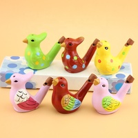 Sifflet d'eau en céramique écologique personnalisé, motif Dragon du Zodiaque, jouet de bain musical pour oiseaux, souvenir de zone touristique en porcelaine