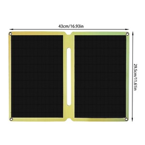 Bolsa Solar Plegable Monocristalina de 25W |   Cargador Solar Portátil USB para Teléfono - Product Image 2