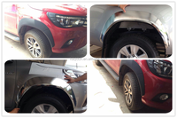 Prix d'usine en gros : Élargisseurs d'ailes ABS pour Nissan Navara NP300, accessoires extérieurs tout-terrain 4x4, sans perçage requis