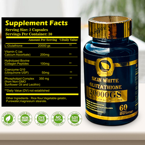 Kapsul Glutathione <span class=keywords><strong>Anti</strong></span> Penuaan l-glutathione pil kolagen suplemen efektif sehat kecantikan glutathione pil kapsul - Product Image 5