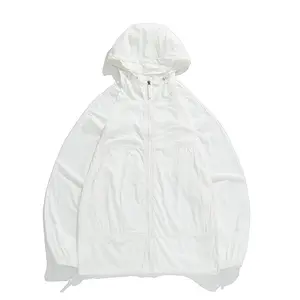 UPF 50 + आउटडोर यूवी त्वरित-सूखी पतली सूरज संरक्षण कपड़े हूडि जैकेट सूरज संरक्षण स्क्रीन त्वचा कपड़े