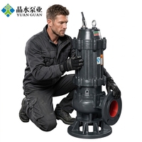 Pompe submersible centrifuge WQ polyvalente, robuste, étanche et anti-colis pour fosse de vidange de sous-sol de bâtiment commercial