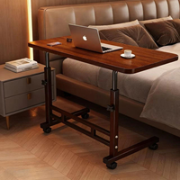 Table d'appoint mobile en forme de C pour ordinateur portable, réglable en hauteur, avec rangement, pour vente en gros en usine