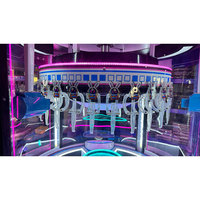 Machine à griffes miniature en plastique à monnayeur pour enfants et adultes, jeu de divertissement et de cadeaux avec jouets de 5 à 10 pouces