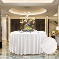 Nappe ronde en coton et lin épais Dailu Western, luxe, lavable, personnalisable avec logo, pour mariage, hôtel, salle à manger, banquet, restaurant