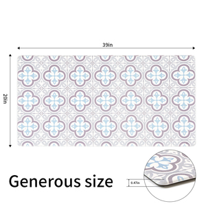 USA Popular Custom Printed Design Washable PVC Floor <strong>Mat</strong> Non slip Rug Waterproof <strong>Kitchen</strong> <strong>Mat</strong> - Product Image 3