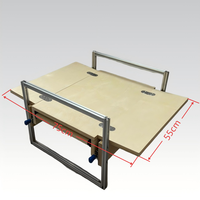 Table de coffre de voiture coulissante en bois de 18 mm pour camping en plein air, pique-nique, stand de vente mobile, poste de travail pour photographe