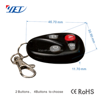 Télécommande YET104 315/433mhz, télécommande à 4 boutons, matériau ABS pour portes roulantes, portes de garage