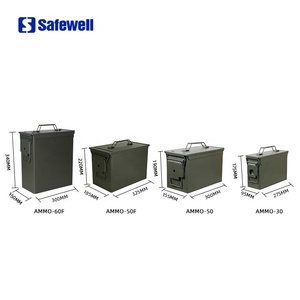 Boîte à munitions Safewell Calibre M2A1 boîte en métal 30 cal Étanche En Métal Outil Boîte de Munitions - Product Image 4