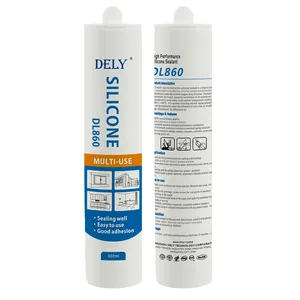 Mastic en silicone à forte adhérence Mastic étanche Colle adhésive polyvalente pour plastiques et verre