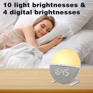 Réveil électronique multifonctionnel en plastique avec lampe de chevet intelligente, affichage LED, fonction snooze et modes de sommeil personnalisables - Product Image 3