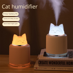 Mini humidificador de aire de Banco ultrasónico eléctrico de niebla fría para gatos, purificador de aire, difusor de aceite esencial, carga Usb - Product Image 6