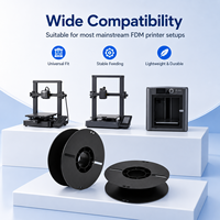 Bobina de Plástico PP Negra Personalizada de 200 mm, Bobina de Alambre de Una Pieza, Bobina de Filamento para Impresora 3D