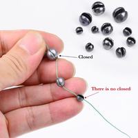 Nouvel Arrivage Plombs de Pêche 0,5g - 5g, Plombs à Fente, Perles Rondes en Plomb, Plombs de Pêche en Stock pour la Pêche