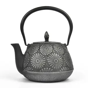 批发1.2L铸铁茶壶，带不锈钢过滤器
