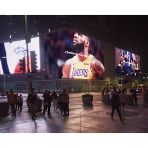 Гигантский экран уличный светодиодный дисплей P5 P6 P8 P10 4K светодиодный видео настенный водонепроницаемый полноцветный невооруженным глазом 3D фиксированный светодиодный рекламный щит - Product Image 2