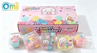 Mainan Remas Vaseline Bentuk Cakar Kucing, Mainan Squishy, Mainan Fidget, Bola Lilin Ultra-Lembut untuk Anak Usia 14 Tahun