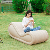 Canapé gonflable automatique avec pompe intégrée, chaise longue gonflable portable, canapé d'extérieur