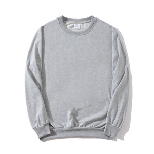 Crew Neck Sweatshirt Thin Polyester Cotton Unisex Casual Wear Sports Loose Fit With Label Size L - Product Image 2
