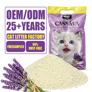 Litière pour chat tapioca non parfumée livraison rapide OEM/ODM 1.8kg 5kg 3kg litière pour chat manioc fabricant de litière pour chat - Product Image 1