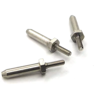 Goupille de centrage hexagonale filetée de précision en acier inoxydable 304 pour fixations, moules et équipements d'automatisation