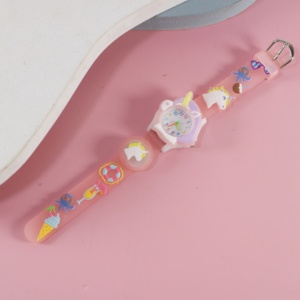 Montres à Main de Mode Personnalisées à Motif de Petite Fille de Dessin Animé, Mouvement à Quartz de Type Sportif, Analogiques Étanche <span class=keywords><strong>pour</strong></span> Enfants - Product Image 6