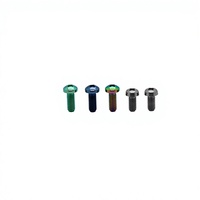Visserie en titane Ti6Al4V à tête plate Torx plaquée arc-en-ciel, vis anti-rouille usinée CNC pour pièces automobiles et de vélo personnalisées