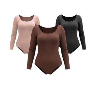 Body Modellante Senza Cuciture in Nylon HAGO, Shapewear Intero da Donna ad Alta Elasticità con Maniche Lunghe <span class=keywords><strong>per</strong></span> Snellire <span class=keywords><strong>la</strong></span> <span class=keywords><strong>Pancia</strong></span> e Sollevare i Glutei - Product Image 5