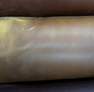 Çılgın at tahıl desen İnek cilt için özel tasarım hakiki çevre deri etekler ev dekor el sanatları kemerler çanta - Product Image 2