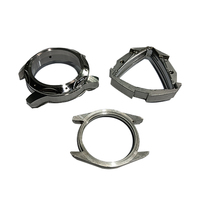 Montre pour homme en acier inoxydable poli haute précision, usinée CNC, tournée, brochée, par électroérosion à fil, résistante à l'eau, conformité ISO9001