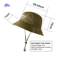 Chapeau Bob Unisexe en Coton de Luxe avec Sangle de Menton Réglable pour la Randonnée, les Activités de Plein Air et la Pêche – Chapeaux Bob pour Adultes
