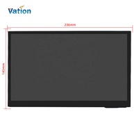Écran LCD 10 pouces 1024*600 avec écran tactile capacitif et alimentation Mini-USB 5V/2A compatible avec Raspberry Pi, ARM et PC