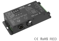 Décodeur DMX512 et RDM à courant constant 4 canaux D4C-XE PWM XLR3/RJ45 Contrôleur de bande lumineuse LED RGBW