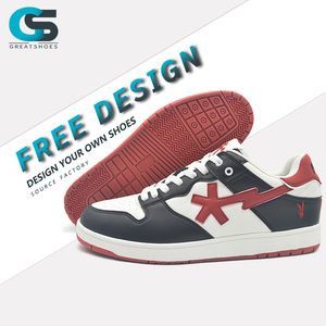 Greatshoes mới phong cách Skateboard Sneakers, giày da Giày thể thao ren lên Sneakers cho nam giới, Mens Giày thể thao biểu tượng tùy chỉnh - Product Image 1