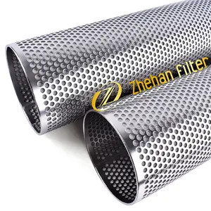 industry stainless steel 304 ss metal perforated mesh filter tube