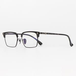 Montura de Gafas Premium Dorada para Caballero, Resistente a la Deformación, para Hombres y Mujeres, Retro, Antideslumbrante para Computadora, Fabricantes de Gafas Ópticas - Product Image 2