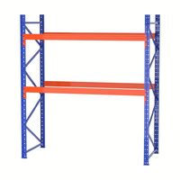 Étagère à palettes sélective en acier robuste, rayonnage industriel, capacité de 1000 kg par niveau, niveaux réglables, protection contre la corrosion, revêtement en poudre