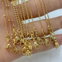 Collier de perles d'espacement plaqué or 18 carats de haute qualité avec chaîne en forme de O Accessoires de bijoux à la mode pour anniversaire