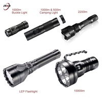 Lampe de plongée tactique OEM en aluminium, 200 m sous l'eau, IP68, rechargeable, laser blanc LEP, lampe de plongée Duiklamp Max Ultra Outdoor