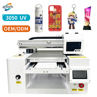 Imprimante UV DTF de bureau 3050 à plat pour autocollants, machine d'impression jet d'encre pour coques de téléphone, tasses, bouteilles, balles de golf