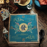 Nouveau tapis de mahjong occidental 2026, en caoutchouc, anti-poussière et imperméable, motif club classique, plusieurs styles, personnalisation couleur et taille