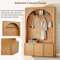 Buffet moderne en panneaux de particules, finition anthracite/chêne Evoke, 5 compartiments, 1 tiroir - Durable, montage facile, chambre/salon