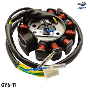 Bobine de magnéto pour <span class=keywords><strong>moto</strong></span> GY6-125, bobine de charge pour <span class=keywords><strong>moto</strong></span> GY6-150, bobine de générateur pour scooter, accessoires de moteur Gy6 - Product Image 2