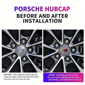 Cache-moyeux de roue de 68 mm pour <span class=keywords><strong>Cadillac</strong></span> XT5 XT6 CT5 CT6 XTS CT4 - Emblème de remplacement - Product Image 3