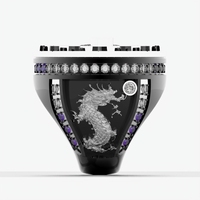 Bague de championnat de basketball pour jeunes en acier inoxydable, bague de trophée personnalisée pour les vainqueurs des tournois de basketball pour jeunes garçons et filles