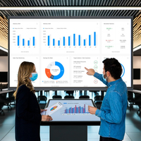 Tableau blanc interactif intelligent multi-touch de 86 pouces pour l'éducation et l'utilisation médicale intérieure fournisseur OEM garantie 1 an