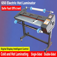 Laminateur FM-650 à double usage pour la plastification à chaud et à froid des étiquettes en cristal, livré avec un support, largeur de plastification 635 cm, fabriqué en Chine